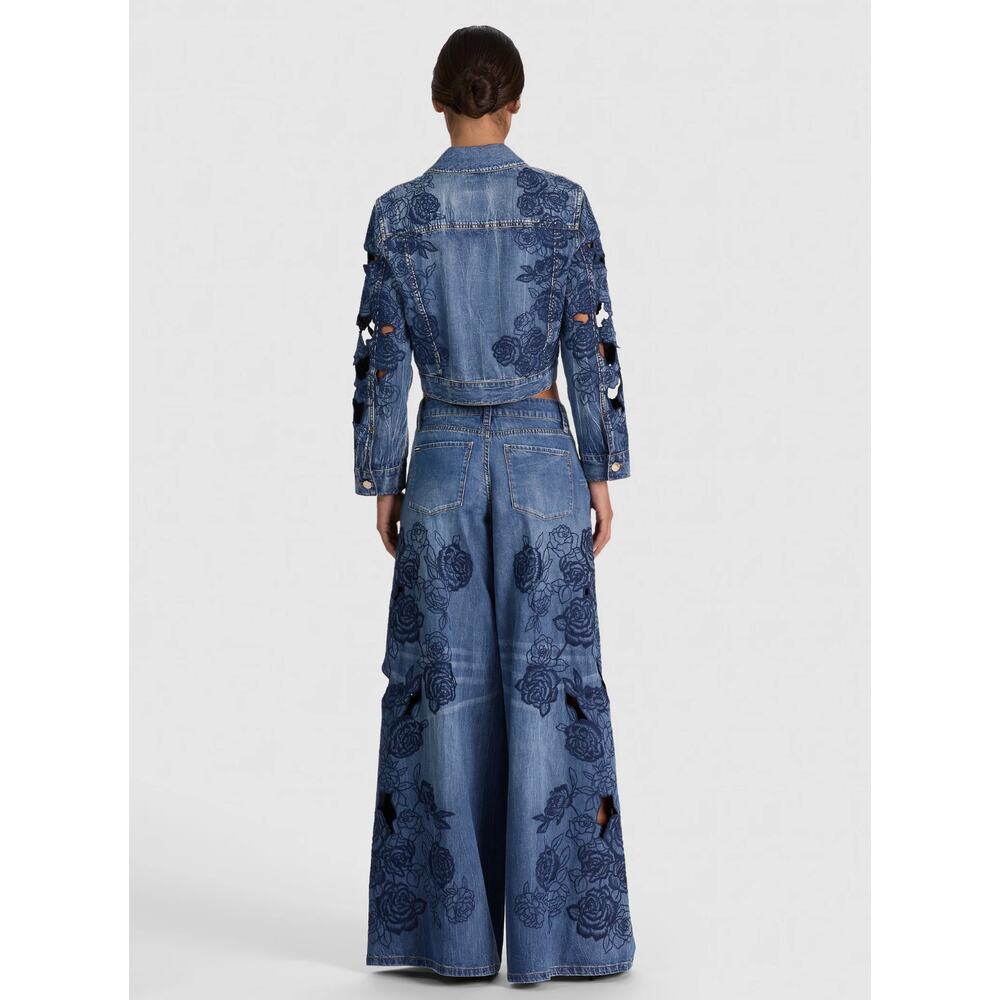 Alice + Olivia CHLOE DENIM JACKET - Picture 3 of 11